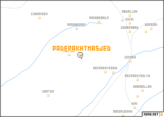 map of Pāderakht Masjed