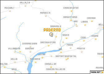 map of Paderno