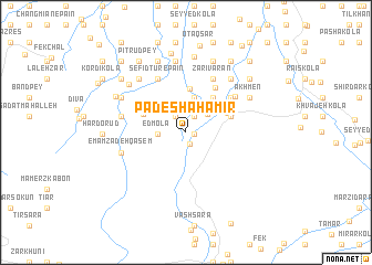 map of Pādeshāh Amīr