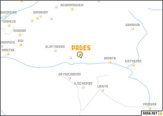 map of Pádes