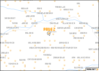 map of Padež