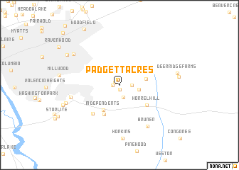 map of Padgett Acres