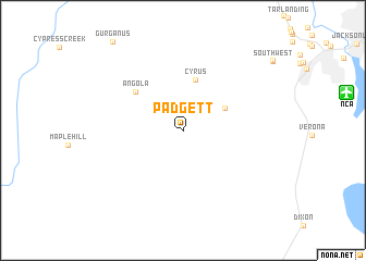 map of Padgett