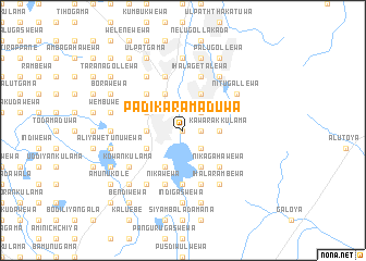 map of Padikaramaduwa