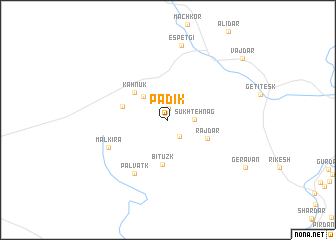 map of Pādīk