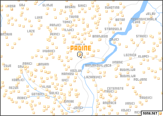 map of Pađine