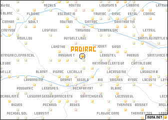 map of Padirac