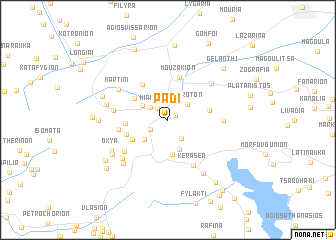 map of Pádi