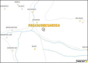 map of Pādkhvāb-e Shāneh