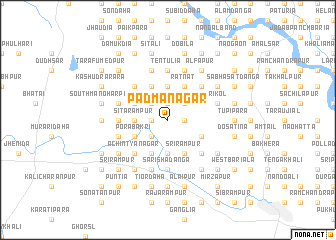 map of Padmanagar