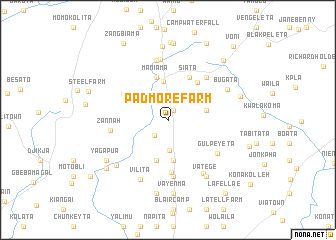 map of Padmore Farm