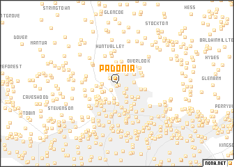 map of Padonia