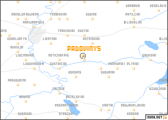 map of Padovinys