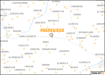 map of Padre Diego