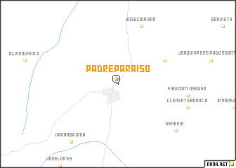 map of Padre Paraíso