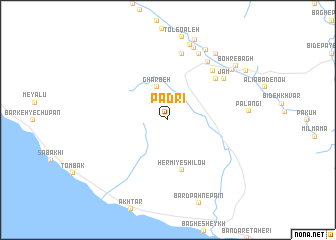 map of Padrī