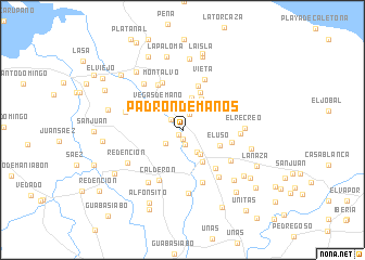 map of Padrón de Manos