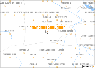 map of Padrones de Bureba