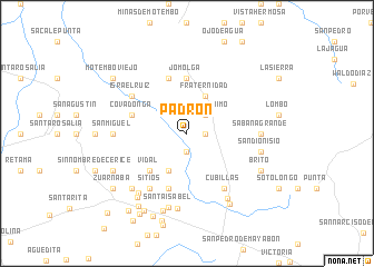 map of Padrón