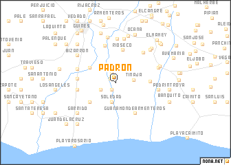 map of Padrón