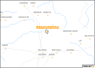 map of Padru Mannu