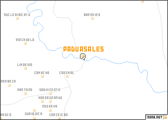 map of Pádua Sales