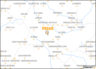 map of Padua