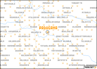 map of Padugama