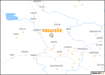 map of Paduvere