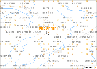 map of Padvariai