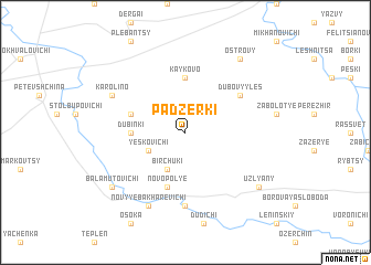 map of Padzerki