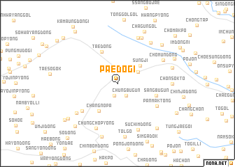 map of Paedŏgi