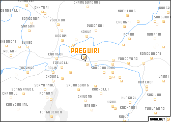 map of Paegŭi-ri