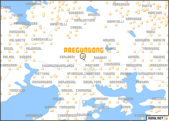 map of Paegun-dong