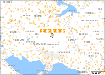 map of Paegun-dong