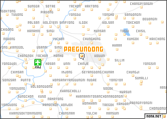 map of Paegun-dong