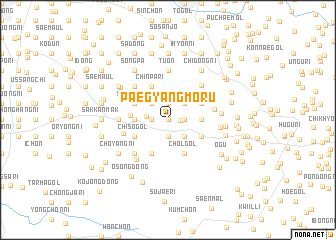 map of Paegyangmoru