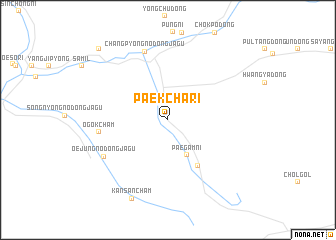map of Paekcha-ri