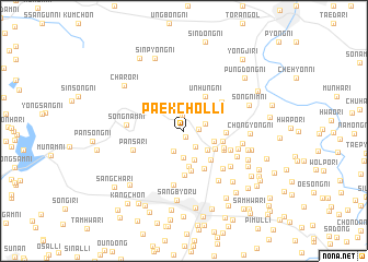 map of Paekchŏl-li