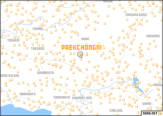 map of Paekchŏng-ni