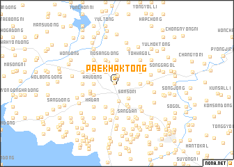 map of Paekhak-tong