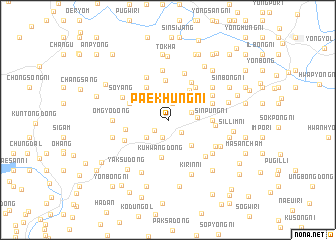 map of Paekhŭng-ni