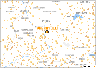 map of Paekhyŏl-li