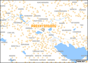 map of Paekhyŏn-dong