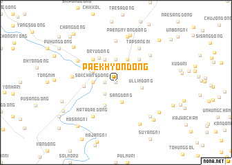 map of Paekhyŏn-dong