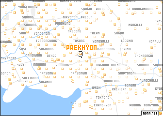 map of Paekhyŏn