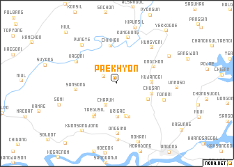 map of Paekhyŏn