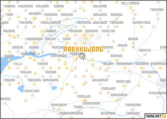 map of Paekkujŏng