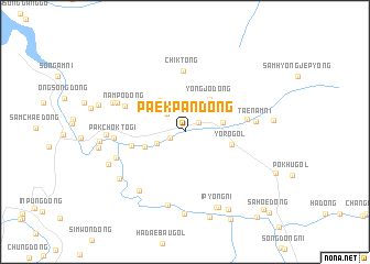 map of Paekpan-dong