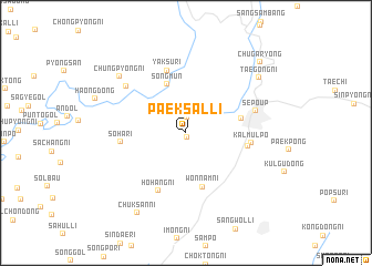 map of Paeksal-li